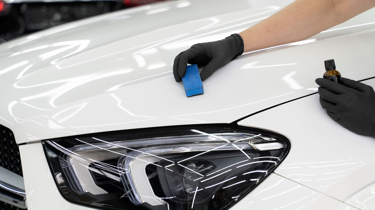 ceramic coating at neon hand car wash